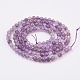 Natürliche Lavendel-Jade-Perlenstränge G-F568-067-3mm-2