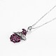 925 Sterling Silver Pendant Necklaces NJEW-BB32900-1-5