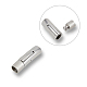 UNICRAFTALE 6mm Hole Column Bayonet Clasps 5 Sets Stainless Steel Bayonet Clasps Leather Cord End Clasps Connectors for Bracelets Necklaces Buckle Jewelry Making STAS-UN0001-88C-5
