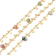 Chaînes de perles de colonne d'agate indienne naturelle CHC-K012-01G-04-1