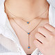 SHEGRACE 925 Sterling Silver Two-Tiered Necklaces JN702B-3