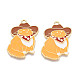 Pendentifs d'émail en alliage&nbsp;ENAM-R137-02G-05-1