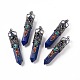 Gros pendentifs teints en lapis-lazuli naturel G-H281-02E-1