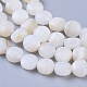 Perles de coquillage blanc naturel G-I249-A38-3
