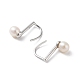 Natural Pearl Dangle Earrings for Women EJEW-C082-13C-P-2