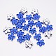 Back Plated Faceted Flower Taiwan Acrylic Rhinestone Beads ACRT-M05-8-02-1