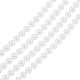 ABSプラスチックイミテーションパールガーランド連  ドアカーテンに最適  結婚式の装飾のDIY材料  花  ホワイト  10mm  5mm /セット AJEW-TA0016-08-4