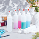 Pandahall 8 упаковка пластиковых бутылочек на 6 унции с красными крышками для поделок TOOL-PH0008-04-180ml-6