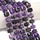 Natürlichen Amethyst Perlen Stränge&nbsp;G-G453-G05-7x12mm-1