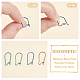 DICOSMETIC 80Pcs 2 Colors Kidney Ear Wires U-Shaped Earring Hooks Ear Hooks Wires Long Ear Wire Connector Earring Connector Hook Findings Dangle Earring Making for DIY Jewelry Craft STAS-DC0010-42-4