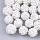 ABS Plastic Imitation Pearl Woven Beads X-FIND-T044-34C-02-1