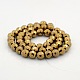 Faceted Round Non-magnetic Synthetic Hematite Beads Strands G-P061-73-12mm-R-2