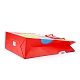 誕生日のテーマ長方形の紙袋  ハンドル付き  ギフトバッグやショッピングバッグ用  ケーキの模様  26x10x32cm CARB-E004-03G-4