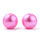 Spray Painted ABS Plastic Imitation Pearl Beads OACR-T015-05C-15-2