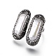 (venta de fábrica de fiestas de joyería) anillos de dedo ajustables con rhinestone de arcilla polimérica RJEW-K229-D02-2