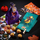 24 Stück 4 Farben Halloween Papieraufbewahrung Geschenktüten-Sets ABAG-WH0038-31-3
