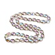 Transparentes perles de verre de galvanoplastie brins EGLA-E030-01F-01-2