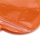 リンゴの形をしたプラスチック包装陰陽ジップロックバッグ  トップセルフシールパウチ  ダークオレンジ  10.2x10.1x0.15cm  片側の厚さ：2.5ミル（0.065mm） OPP-D003-01D-3