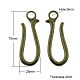 Tibetan Style Hook Clasps TIBE-A11-3298-AB-FF-1