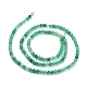 Chapelets de perles en agate d'onyx vert naturel G-D463-02-2