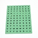 Круглые самоклеящиеся наклейки с алфавитом DIY-TAC0005-58C-1