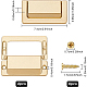 Manijas de cajón de gabinete ocultas deslizantes incrustadas de aleación DIY-WH0304-143B-2