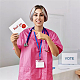Craspire счастливый день медсестры сургучная печать штамп стетоскоп сургучные штампы шапочка медсестры 30 мм съемная латунная головка штампа с деревянной ручкой для дня медсестры пригласительные открытки подарочная упаковка AJEW-WH0184-0834-5