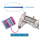 セグメント染色ポリエステル糸  編組コード  ミックスカラー  1.5mm  約5m /ロール  13色  1ロール/カラー  13のロール/セット NWIR-TA0001-03C-8