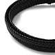 Leather Braided Cord Bracelet BJEW-F460-08B-3