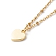 Perlen Herz Anhänger Halsketten NJEW-JN03621-02-1