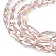 Electroplate Glass Beads Strands EGLA-L015-HP-B07-2