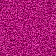 11/0グレードのベーキングペイントガラスシードビーズ  ラウンド  濃いピンク  2.3x1.5mm  穴：1mm  約5300個/50g X-SEED-N001-A-1071-2