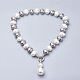Shell collares perla colgante NJEW-Q310-06-1