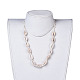 Collane di perline con perline di conchiglie di ciprea regolabile NJEW-JN02394-5