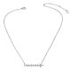 TINYSAND 925 Sterling Silver Shining Cubic Zirconia Arrow Pendant Necklaces TS-N391-S-3