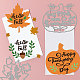 Globleland 2 juego de troqueles de corte de saludos de Acción de Gracias de otoño para diy DIY-WH0309-1162-2