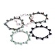Non-magnétiques perles synthétiques d'hématite étirer bracelets BJEW-JB04659-1