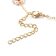 Perles de coquillage et perles acryliques bracelets à maillons de fleurs X1-BJEW-TA00003-01-5