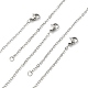10 шт. 304 ожерелья-цепи из нержавеющей стали для мужчин и женщин MAK-YW0002-01P-2