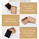 Nbeads 48pcs Kraft Cotton Filled Cardboard Paper Jewelry Set Boxes CBOX-NB0001-28-4
