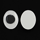 Cabochons à yeux écarquillés wiggle noir et blanc pour DIY de scrapbooking artisanat jouet d'accessoires KY-S004A-1
