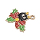 Рождественские эмали сплава подвески ENAM-I071-01KCG-05-2