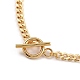 Brass Curb Chain Bracelets & Necklaces Jewelry Sets X-SJEW-JS01111-5