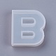 DIYシリコンモールド  レジン型  UVレジン用  エポキシ樹脂ジュエリー作り  ホワイト  文字.b  43.5x41x10mm AJEW-F030-04-B-2