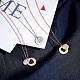 Shegrace 925 collares con colgante de plata de ley chapados en platino JN748A-3