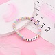 Polymer Clay Heishi Beads Stretch Bracelets BJEW-JB05710-02-4