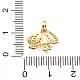 Brass Micro Cubic Zirconia Peg Bail Charms KK-Q794-04A-G-3