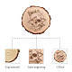 Hojas redondas de madera tallada AJEW-WH0362-003-3
