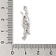 925 застежка из стерлингового серебра с родиевым покрытием STER-G038-12P-3