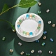 50 pièces 5 couleurs brins de perles de verre galvanoplastie transparentes EGLA-YW0001-36-7